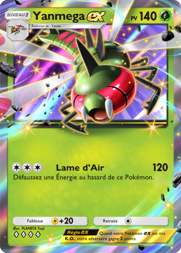 Carte Pokémon TCG Pocket Choc Spatio-Temporel Yanmega-ex