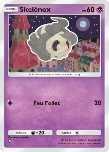 Carte Pokémon TCG Pocket Choc Spatio-Temporel Skelénox