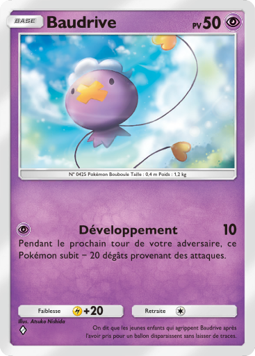 Carte Pokémon TCG Pocket Choc Spatio-Temporel Baudrive