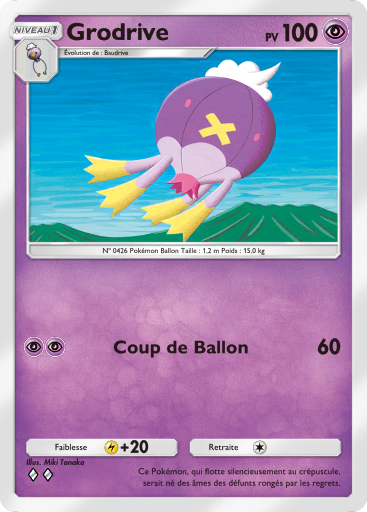 Carte Pokémon TCG Pocket Choc Spatio-Temporel Grodrive
