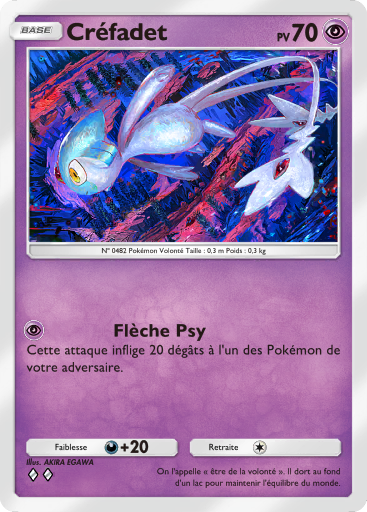 Carte Pokémon TCG Pocket Choc Spatio-Temporel Créfadet