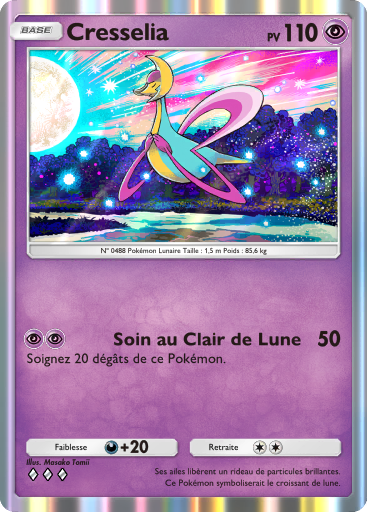 Carte Pokémon TCG Pocket Choc Spatio-Temporel Cresselia