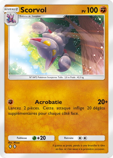 Carte Pokémon TCG Pocket Choc Spatio-Temporel Scorvol