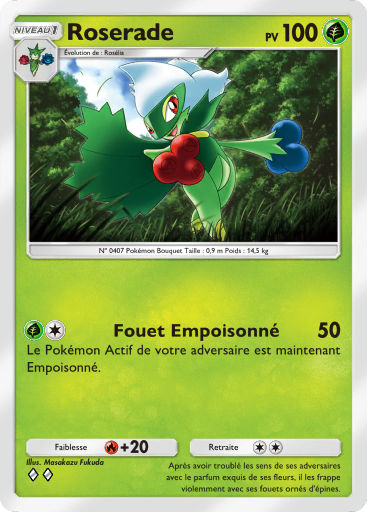 Carte Pokémon TCG Pocket Choc Spatio-Temporel Roserade