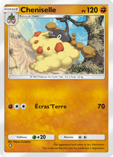 Carte Pokémon TCG Pocket Choc Spatio-Temporel Cheniselle