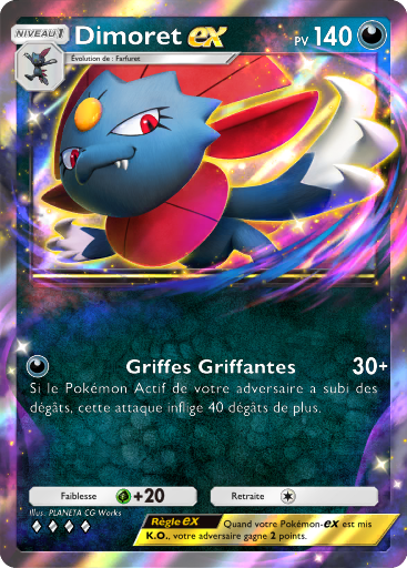 Carte Pokémon TCG Pocket Choc Spatio-Temporel Dimoret-ex