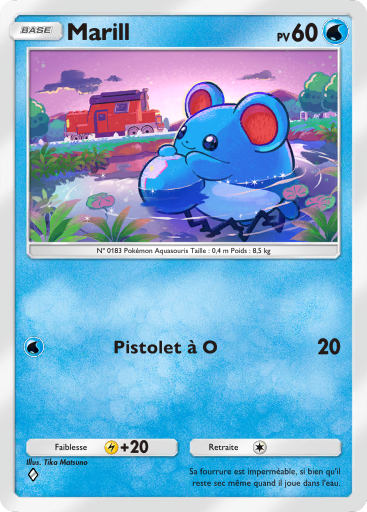 Carte Pokémon TCG Pocket Lumière Triomphale Marill