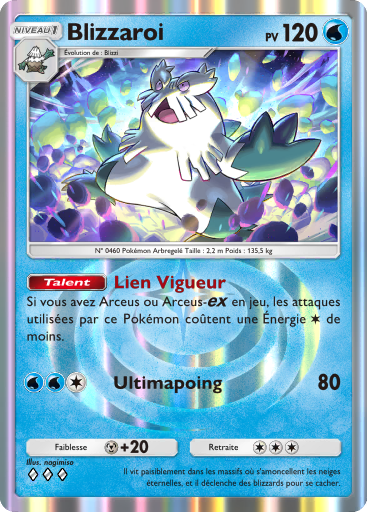 Carte Pokémon TCG Pocket Lumière Triomphale Blizzaroi
