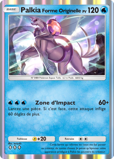 Carte Pokémon TCG Pocket Lumière Triomphale Palkia (Forme Originelle)