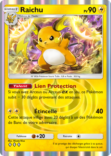 Carte Pokémon TCG Pocket Lumière Triomphale Raichu