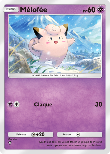 Carte Pokémon TCG Pocket Lumière Triomphale Mélofée
