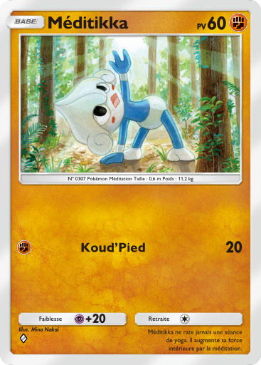 Carte Pokémon TCG Pocket Lumière Triomphale Méditikka