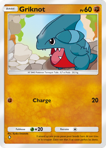 Carte Pokémon TCG Pocket Lumière Triomphale Griknot