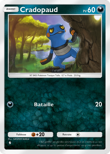 Carte Pokémon TCG Pocket Lumière Triomphale Cradopaud