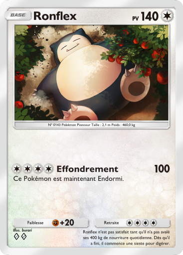 Carte Pokémon TCG Pocket Lumière Triomphale Ronflex