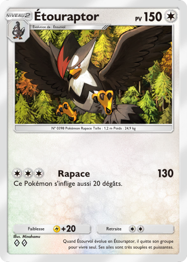 Carte Pokémon TCG Pocket Lumière Triomphale Étouraptor