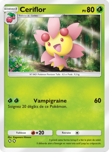 Carte Pokémon TCG Pocket Lumière Triomphale Ceriflor