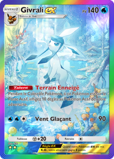 Carte Pokémon TCG Pocket Lumière Triomphale Givrali-ex