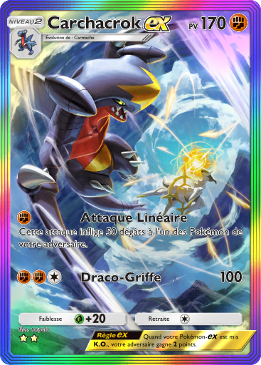 Carte Pokémon TCG Pocket Lumière Triomphale Carchacrok-ex
